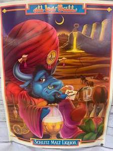 lot 60 image: 1982 Schlitz Poster 18 x 24