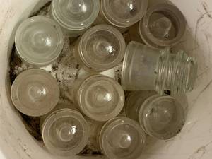 lot 72 image: Lot of 11 Hemingray Glass Insulators