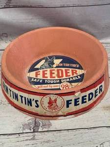 lot 78 image: 1956 Rin Tin Tins Feeder Bowl (VERY RARE)