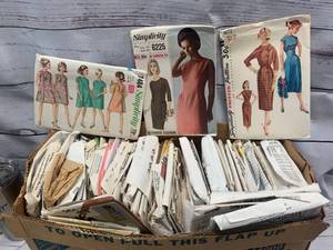 lot 80 image: Huge Lot Dozens of Vintage Sewing Patterns ($3-15 each on ebay)