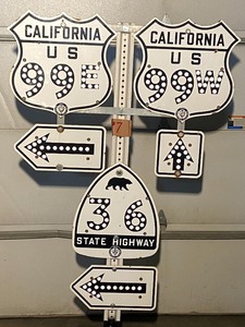 One-Of-A-Kind Vintage California Road Sign Collection