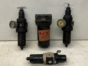 Assorted Air Compressor Lubricators  Separators  Filters  Etc