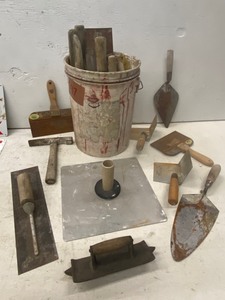 Bucket Of Assorted Hand Tools