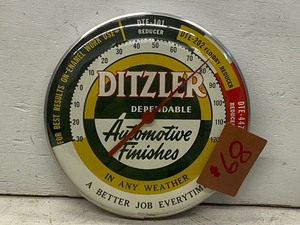 Vintage Ditzler Automotive Thermometer