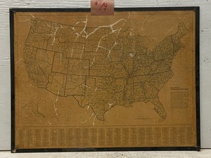 Vintage Randy-McNally U.S. Trading Area Map