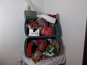 lot 25 image: 2-Totes Of Christmas Decor