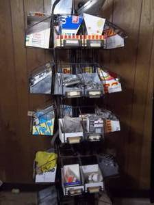 lot 44 image: Wire OrganizerDisplay With Contents (Mostly Electrical)