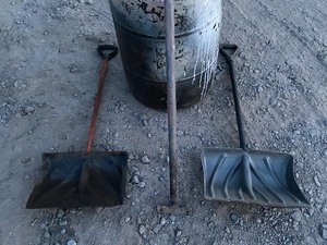 Plastic Barrel Of Assorted Hand Tools