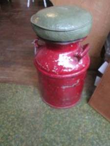lot 194 image: Milk Can Stool See Photos RM#6...