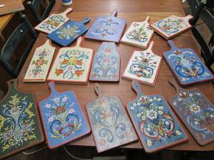 lot 200 image: Hand Painted Home Dcor Lot Painte...