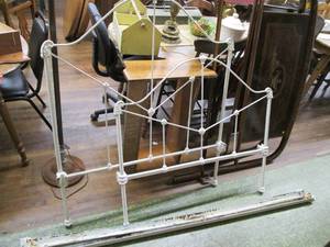 lot 223 image: Metal Bed Frame Complete 41.5 Wide...
