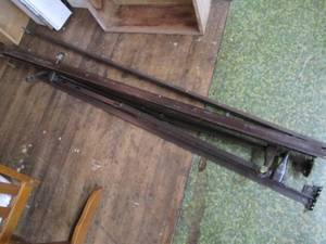 lot 225 image: (2) Sets of Bed Frames on Wheels S...