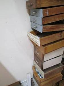 lot 228 image: Large Lot of Various Sized Drawers ...