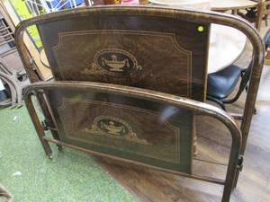lot 233 image: Vintage Metal Head & Footboard Only...