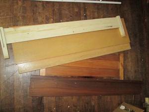 lot 238 image: Various Wood Bed Footboards See Ph...