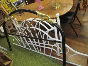 lot 239 image: (4) Metal Bed Frame Sections See P...