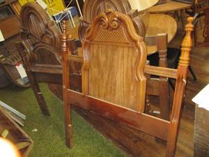lot 240 image: (3) Metal Bed Frame Pieces See Pho...