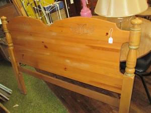 lot 246 image: Wood Headboard Only See Photos R...