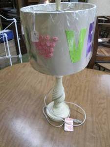 lot 250 image: New Embroidered Love Lamp (NIP) ...