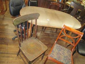 lot 254 image: Wood Table With Large Selection of ...