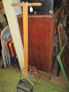 lot 261 image: Vintage Hand Push Cultivator See P...