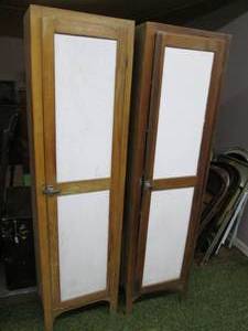 lot 267 image: (2) Vintage Wood Cabinets See Phot...