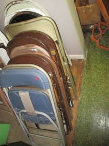 lot 268 image: Large Lot of Folding Chairs See Ph...