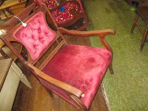lot 307 image: Antique Chair on Wheels Excellent ...