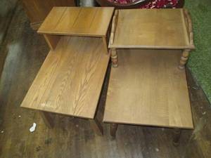 lot 338 image: (2) End Tables 28 X 18 X 15 R...