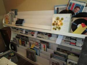 lot 339 image: White Record Storage Racking SHELF...