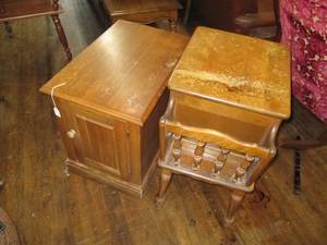 lot 341 image: Storage Cabinet & End Table See Ph...