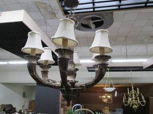 lot 357 image: Ceiling Mounted Chandelier Item Wi...