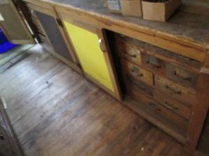 lot 382 image: Large Cabinet Full of Wood Storage ...