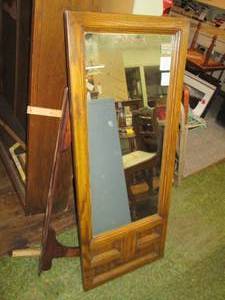 lot 384 image: Wood Framed Mirror 20 X 51 RM#...
