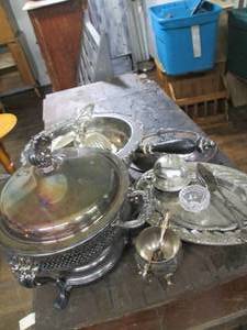 lot 430 image: Vintage Silver Plated Items