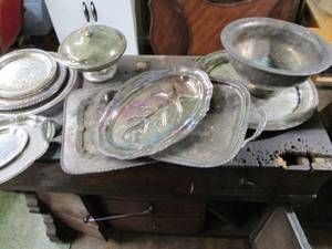 lot 431 image: Large Lot of Silver Plated Items S...
