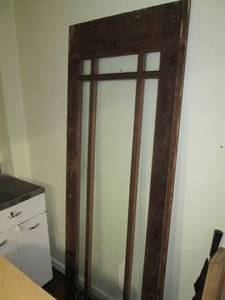 lot 436 image: Vintage Door With Glass 31 X 79...