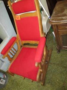 lot 451 image: Vintage Rocking Chair Great Shape...