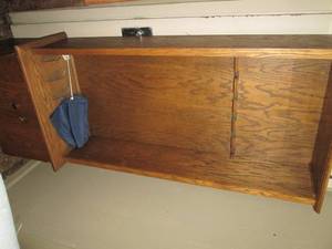 lot 455 image: Gun Cabinet 21 X 14 X 71 With ...