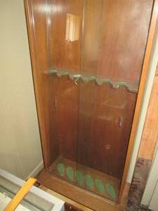 lot 456 image: Gun Cabinet 27 X 12 X 66 Wall...