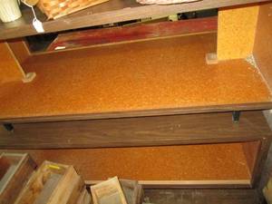 lot 462 image: (2) Vintage Display Cabinets 60 X...