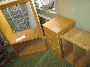 lot 466 image: (3) Storage Cabinets 28 X 16.25 ...