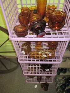 lot 479 image: Shelves Of Vintage Glassware See P...