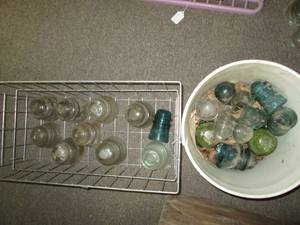 lot 483 image: Wire Basket of Insulators See Phot...