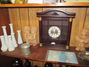 lot 501 image: Entire Contents of Shelf (Wall Cloc...