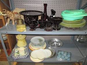 lot 544 image: Large Lot of Avon Red Collectibles,...
