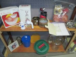 lot 548 image: Content of Shelves (Water Globe, Cr...