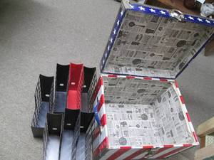 lot 589 image: Trunk With Paper Sorters See Photo...