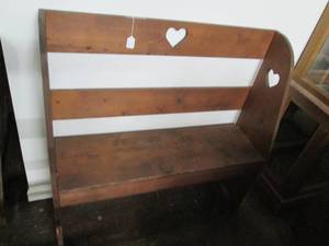 lot 19 image: Vintage Wood Bench 38 X 11 X 40...