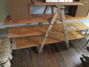 lot 45 image: Unique Handmade Wood Shelf 75 X 15...